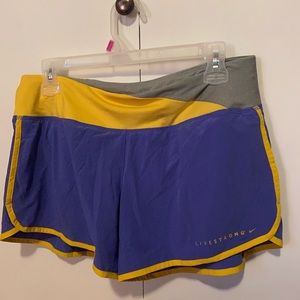 Nike livestrong athletic shorts